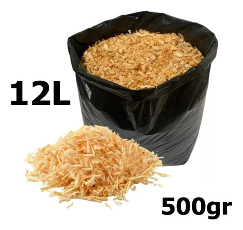 Pó De Serra Serragem Madeira Hamster Compostagem 12l 500gr