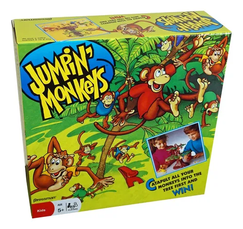 Game Pressman Jumpin' Monkeys Catapult De 2 A 4 Jugadores Du