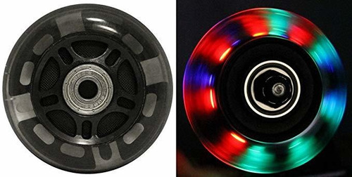 Led En Línea Ruedas 76mm 82a Del Patín De Ruedas Ripstik Equ