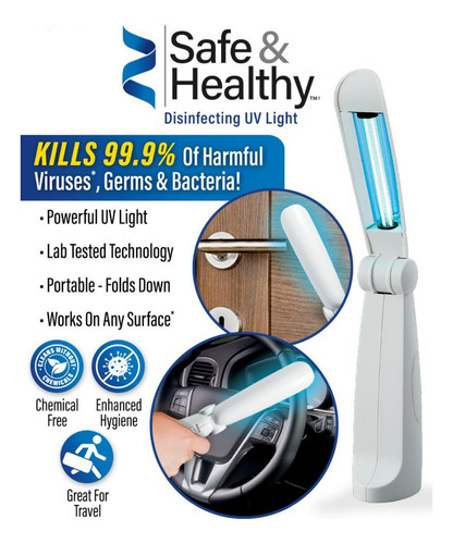 Lampara Portatil Ultraviolet Uv Sanitizante Virus Bacterias