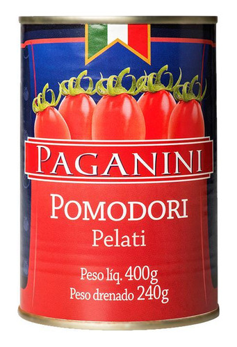 Kit 2 Tomate Pelado Paganini 400g