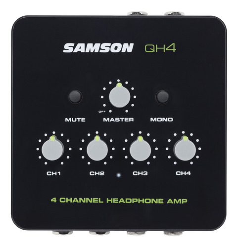 Amplificador De Auriculares 4 Canales Samson Qh4 Prm