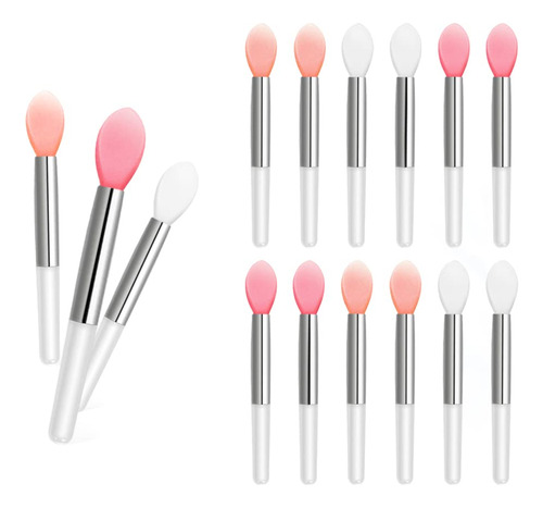 Spove 12pcs Silicona Lip Brush Maquillaje Ceja Lápiz Labia.