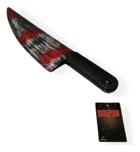 Cuchillo Carnicero C/ Sangre Broma Falso Halloween/fiesta | Cuotas sin Cuchillo Carnicero C/ Sangre Broma Falso Halloween/fiesta | Cuotas sin