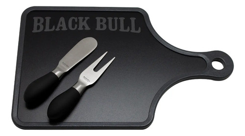 Set De Aperitivos Black Bull Con Cuchillo Y Tenedor