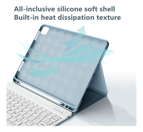Zh Funda Tablet Com Teclado Bluetooth For iPad Mini 6 8.3