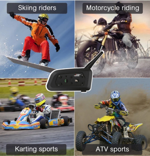 Intercomunicador Vnetphone V6 Capacete De Moto