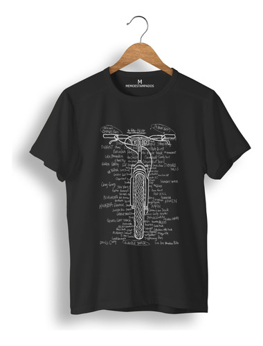 Remera: Bici Letras Memoestampados