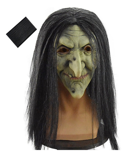 Máscara De Bruja Malvada De Terror For Halloween, Fiesta, L