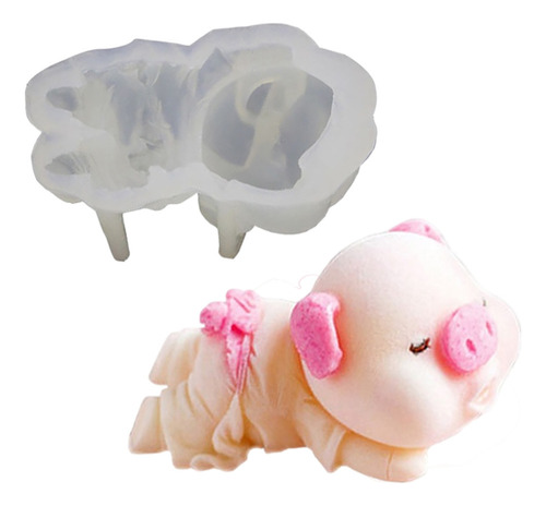 Molde De Silicona Con Diseño De Cerdo 3d, Molde Para Hornear