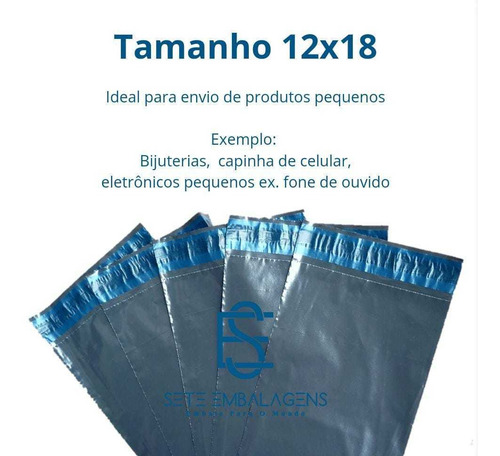 Envelope Cinza/preto Ecologico 12x18 100 Und Premium