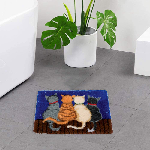 Kits De Alfombras Queenly-latch Hook Para Tejer A Ganchillo