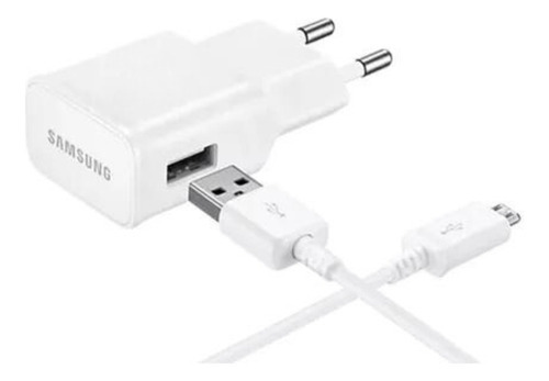 Carregador Micro Usb Samsung V8 Cor Branco