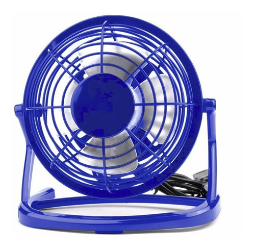 Ventilador Usb Portátil, Ajustable Ligero Silencioso, Azul