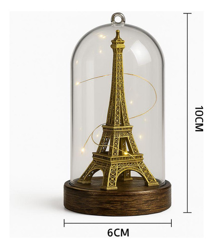 Luminaria Torre Eiffel Abajur Led Paris Miniatura Romantico
