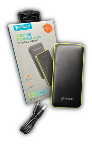 Cargador Portátil 10.000mah Power Bank Celebrat Pb-02