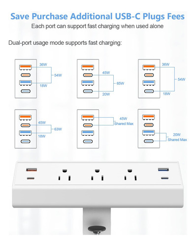 - Abrazadera De Computadora, Tira De Alimentación Usb ...