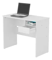 Comprar Escritorio Mesa Pc 0,90m 1caj 1estante Computacion Melamina+ Color Blanco
