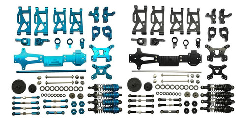 2 Juegos Wltoys 144001 Rc Car Upgrade Metal Kit Brazos Eje