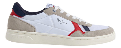 Tenis Pepe Jeans Hombre Kore Vintage M Block Blanco