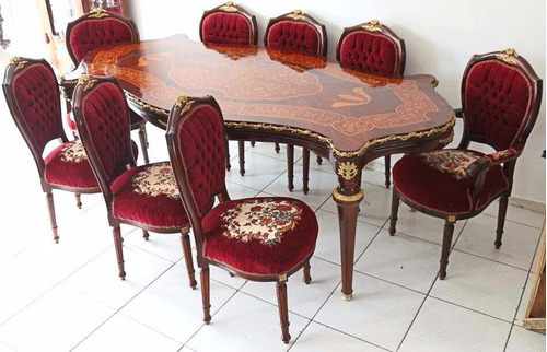 Mesa De Jantar Estilo Clássico Europeu Antigo Luxuoso