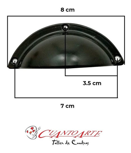 Imagen 2 de 10 de Tiradores De Cajones Manija Muebles Metal Herrajes Cubetas