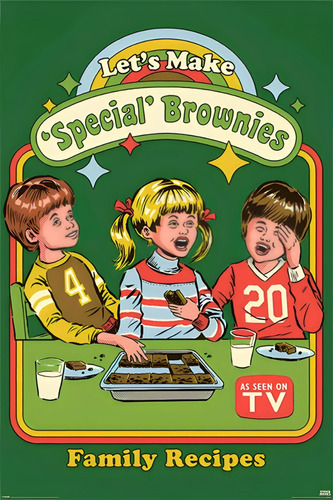 Poster Special Brownies  Autoadhesivo 100x70cm#1581