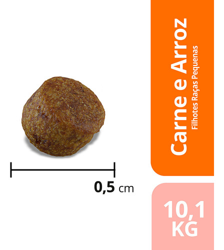 Max Ração Para Cães Filhotes Raças Pequenas Carne 10,1kg