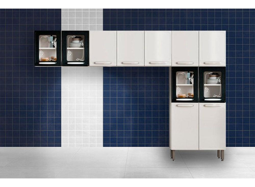 Cozinha Compacta Evidence 3 Peças (2 Armários + 1 Paneleiro