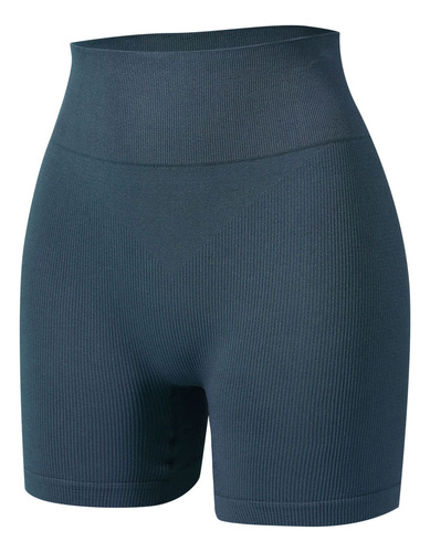 W Para Mujer, De Color Liso, Altamente Elástico, Cintura Alt
