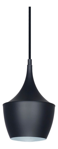 Colgante Lampa Negro 16 Cm Apto Led E27