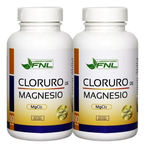 6 Meses Cloruro De Magnesio 180 Caps 500mg Original
