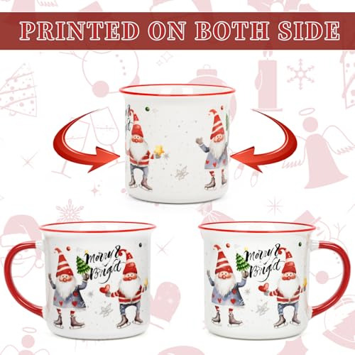 Tazas De Navidad Homlouue, Set De 4 Tazas De Navidad, Tazas