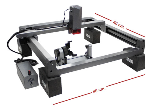 Máquina De Grabado Láser De 20w Soporte Rotativo
