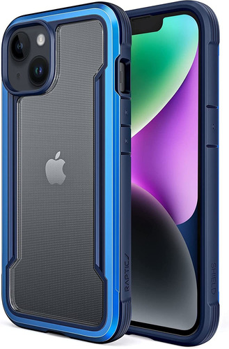 Funda Para iPhone 14 Plus Raptic Shield Aluminio Azul