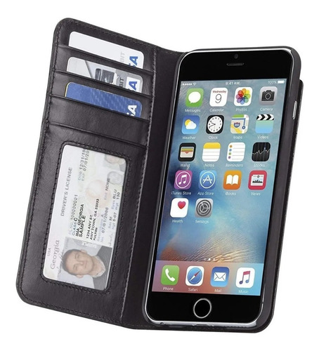 Case Mate Wallet Flip Cover Cuero Para iPhone 8 Plus/ 7 Plus