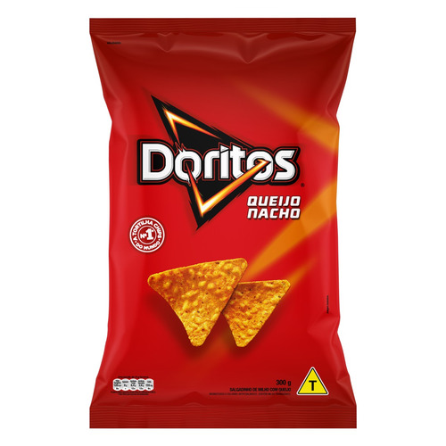 Imagem 1 de 4 de Salgadinho de Milho Queijo Nacho Doritos Pacote 300g