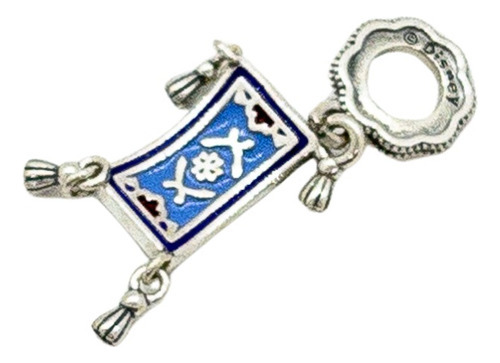 Dije Charm Para Pulsera Plata 925 - Alfombra Mágica Disne