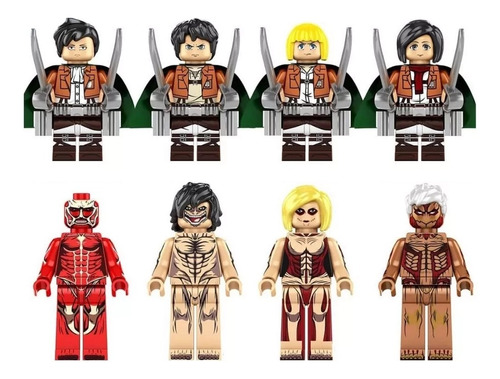 Set Figuras Attack On Titan Shingeki No Kyojin