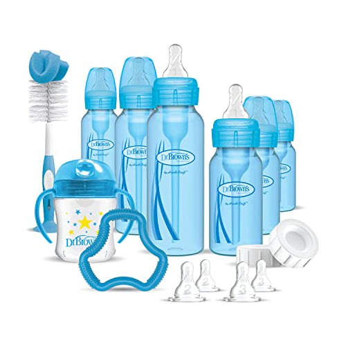 Set De Regalo De Options + Baby Bottles, Azul.