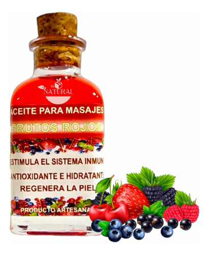 Aceite Para Masajes Frutos Rojos Natural