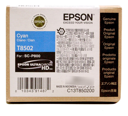 Tinta Epson Sc-p800 Cyan
