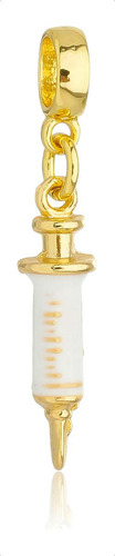 Berloques Enfermagem Enfermeira Banhado A Ouro 18k Premium Cor Dourado