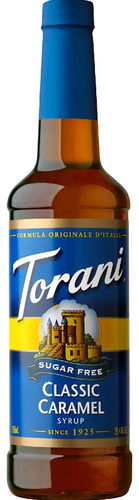 Torani Jarabe Caramelo Para Cafe Sin Azucar 750ml Importado