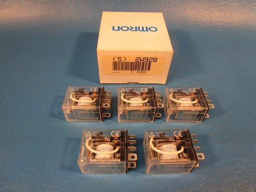 Lot Of 5 Omron Ly2 110/120vac , 2w928, Relay: Socket Ccw