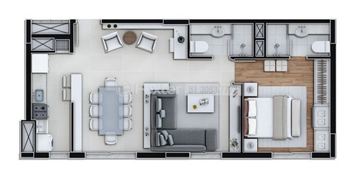 Imagem 1 de 17 de Apartamento, 2 Dormitórios, 60.61 M², Marechal Rondon - 196114