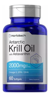 Krill Oil 2000 Mg Omega 3, Epa, Dha Astaxanthin Original Usa