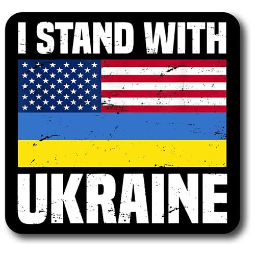 Soporte De Bandera Magnética  I Stand With Usa Ukraine...