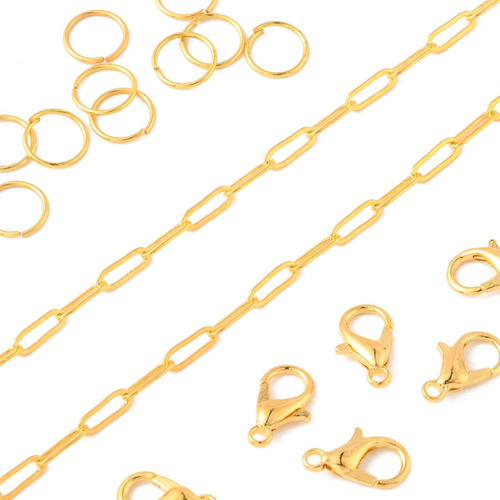 Cadena De Cable De Clip De Papel Diy Para Hacer Joyas,