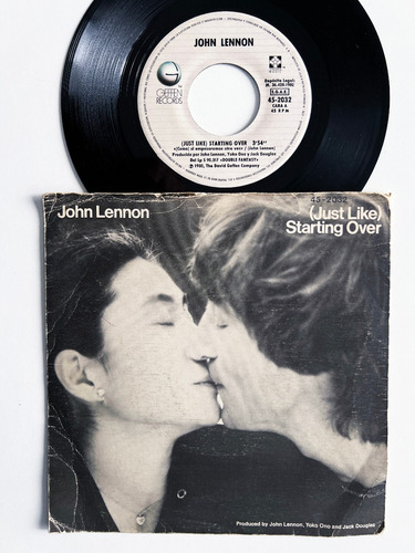 John Lennon - (just Like) Starting Over Vinilo Spain Vg/vg+